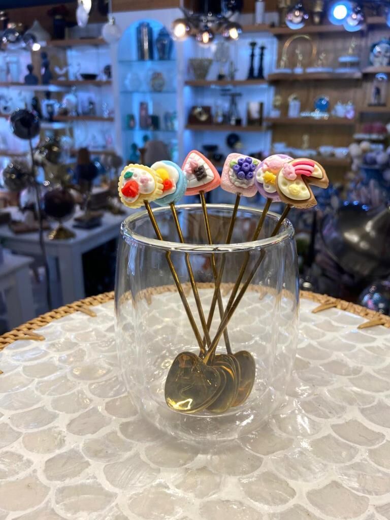 ALTIN KEK DESEN 6'LI KAHVE/ÇAY KAŞIK