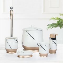 BEYAZ ALTIN 5'Lİ BANYO SET