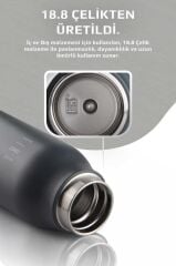 FİKA RENTO VAKUMLU TERMOS ŞİŞE 600ML ANTRASİT