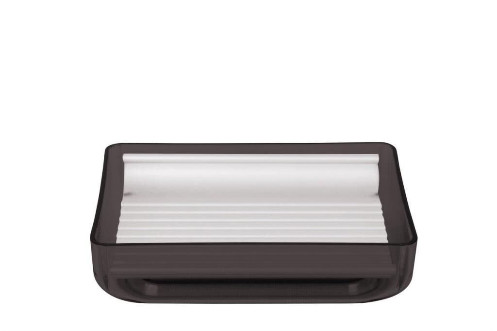 TOSKANA ŞEFFAF SİYAH KATI SABUNLUK