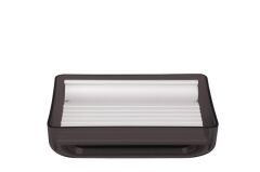 TOSKANA ŞEFFAF SİYAH KATI SABUNLUK