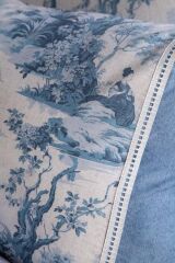 FRANCIS İNDİGO ÇİFT KİŞİLİK KREP NEVRESİM TAKIMI