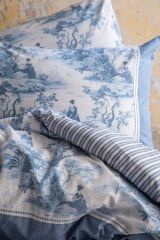 FRANCIS İNDİGO ÇİFT KİŞİLİK KREP NEVRESİM TAKIMI