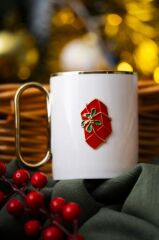 NOEL KIRMIZI HEDİYE PAKETİ KUPA