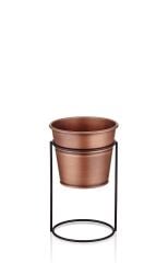 BAKIR AYAKLI ÇİÇEKLİK 22CM