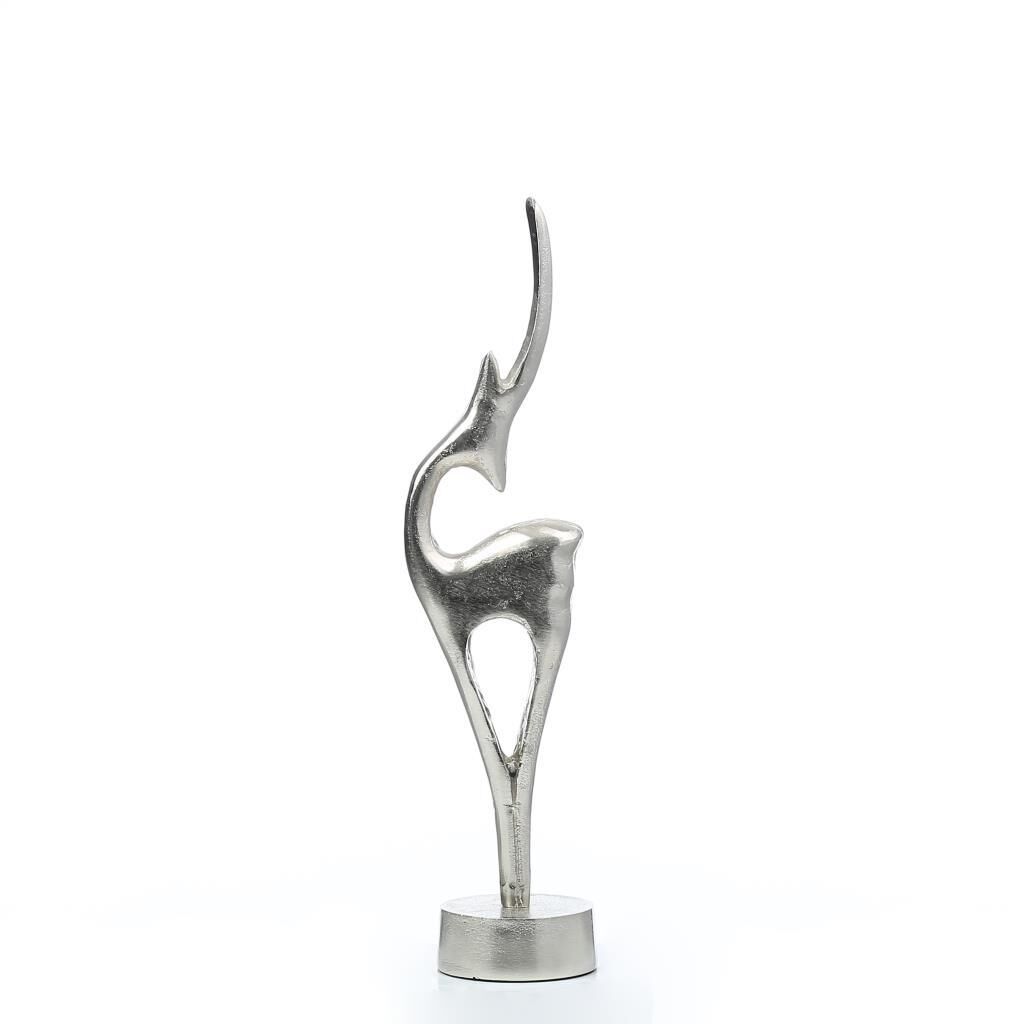 GAZELLE GÜMÜŞ DEKOR 44CM