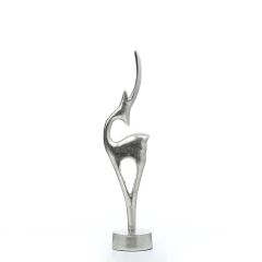 GAZELLE GÜMÜŞ DEKOR 44CM