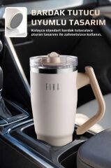 FİKA LUMİ DÖNER KULPLU TERMOS 950 ML BEJ