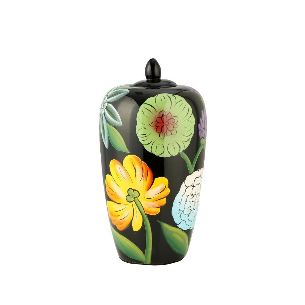 ÇİÇEK DESEN VAZO 21x38 CM