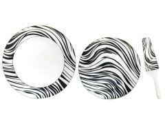 ZEBRA DESEN 8 PARÇA PASTA SETİ