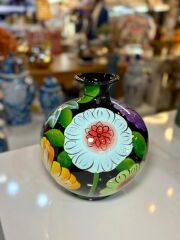 ÇİÇEK DESENLİ  DAR AĞIZ VAZO 25x28 CM