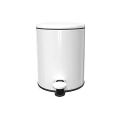 CİGO 6LT PEDALLI MAT BEYAZ/GRİ ÇÖP KOVA