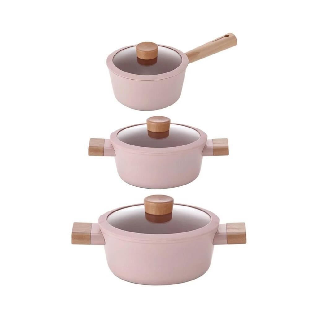 NEOFLAM FİKA BLOSSOM 6 PARÇA TENCERE SETİ