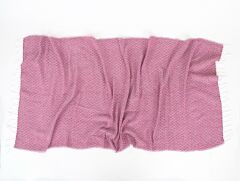 ILGIN KARA TEZGAH PEŞTEMAL PEMBE 90x170CM