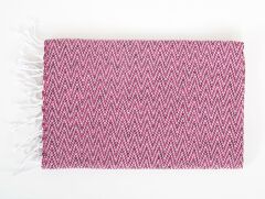 ILGIN KARA TEZGAH PEŞTEMAL PEMBE 90x170CM