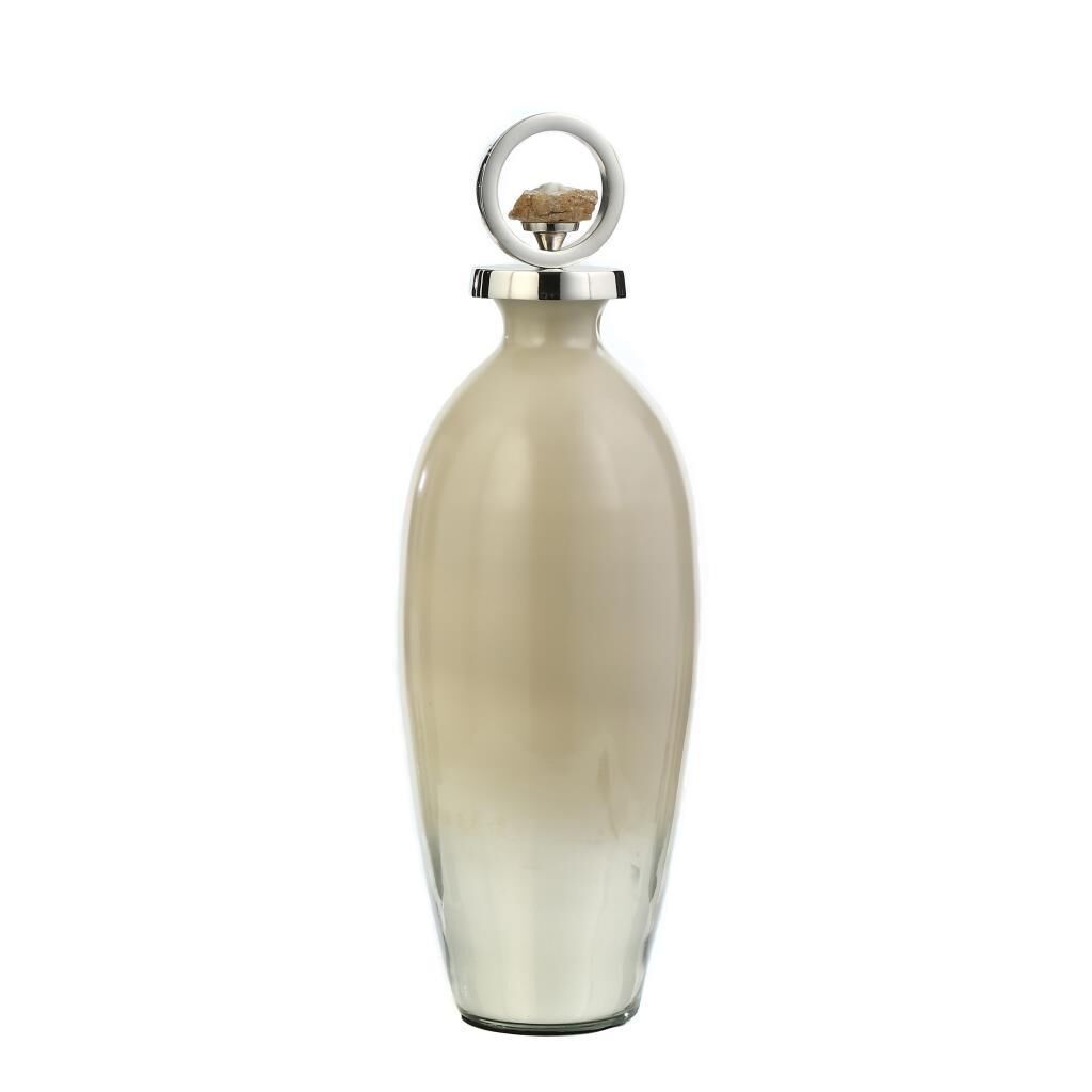 MERKÜR GÜMÜŞ KAPAKLI VAZO/DEKOR 48CM