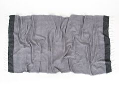 DİLA KARA TEZGAH PEŞTEMAL SİYAH 90x170CM