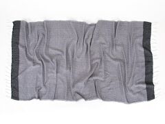 DİLA KARA TEZGAH PEŞTEMAL SİYAH 90x170CM