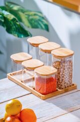 MALIBU 6'LI BAMBU STANDLI KARE BAHARATLIK