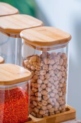 MALIBU 6'LI BAMBU STANDLI KARE BAHARATLIK