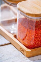 MALIBU 6'LI BAMBU STANDLI KARE BAHARATLIK