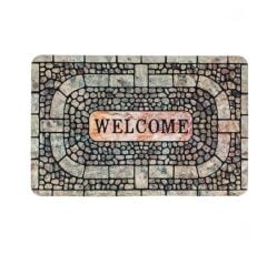 TAŞ DESEN KAPI ÖNÜ PASPAS 60X40CM