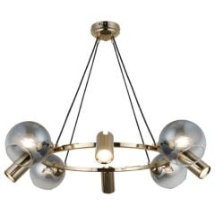 ZERDE 4+4 ALTIN AVİZE 4XGU10+4XE27