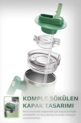 FİKA LUMİ DÖNER KULPLU TERMOS 950 ML MİNT YEŞİLİ