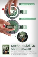 FİKA LUMİ DÖNER KULPLU TERMOS 950 ML MİNT YEŞİLİ