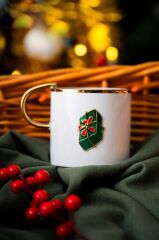 NOEL YEŞİL HEDİYE PAKETİ KUPA