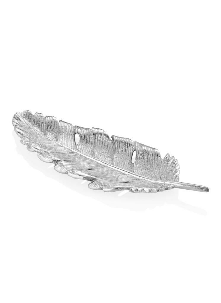 GÜMÜŞ YAPRAK DEKOR 27CM