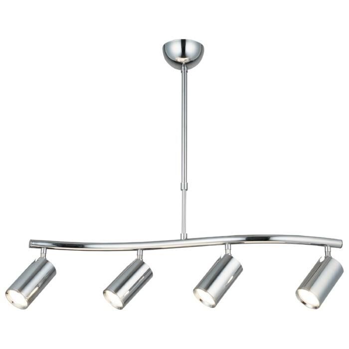 SPOTTE KROM 4'LÜ SIRALI PLAFONYER AVİZE 4XGU10