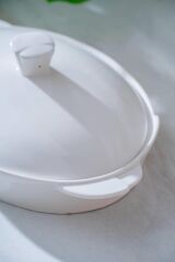 PURE CARMEN OVAL KAPAKLI SUNUM KABI 33CM