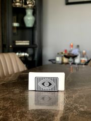 SİYAH BEYAZ ÇİZGİLİ PEÇETELİK 13X8CM