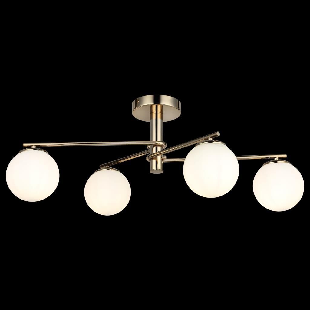 BUMERANG 4'LÜ ALTIN PLAFONYER AVİZE 4XE27