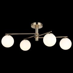 BUMERANG 4'LÜ ALTIN PLAFONYER AVİZE 4XE27