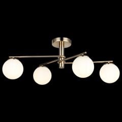 BUMERANG 4'LÜ ALTIN PLAFONYER AVİZE 4XE27