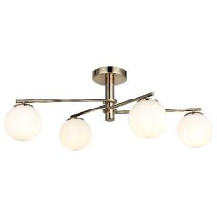 BUMERANG 4'LÜ ALTIN PLAFONYER AVİZE 4XE27