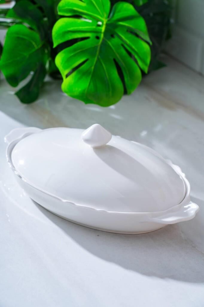 PURE CARMEN OVAL KAPAKLI SUNUM KABI 34CM