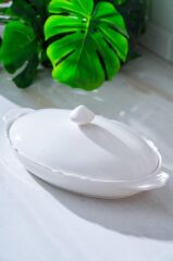 PURE CARMEN OVAL KAPAKLI SUNUM KABI 34CM
