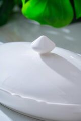 PURE CARMEN OVAL KAPAKLI SUNUM KABI 34CM