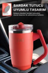 FİKA LUMİ DÖNER KULPLU TERMOS 950 ML KIRMIZI