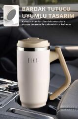 FİKA LUMİ DÖNER KULPLU TERMOS 1200 ML BEJ
