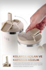 FİKA LUMİ DÖNER KULPLU TERMOS 1200 ML BEJ