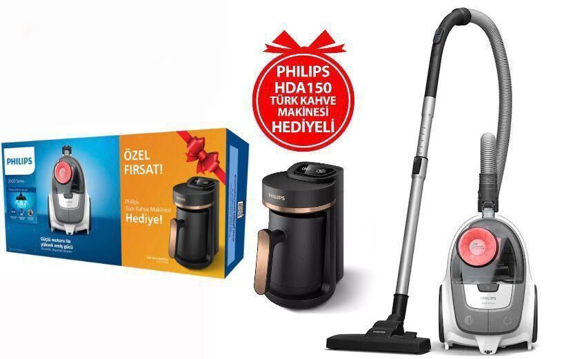 XB2142 2000 SERİSİ TOZ TORBASIZ SÜPÜRGE KAHVE MAKİNESİ HEDİYELİ