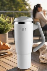 FİKA LUMİ DÖNER KULPLU TERMOS 1200 ML BEYAZ
