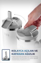 FİKA LUMİ DÖNER KULPLU TERMOS 1200 ML BEYAZ