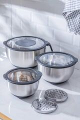 FOCUS PRO SİYAH KARIŞTIRMA KABI 16-20-24CM