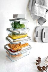 FİKA GLACE GRİ VAKUMLU SAKLAMA KABI 800 ML