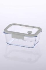 FİKA GLACE GRİ VAKUMLU SAKLAMA KABI 800 ML